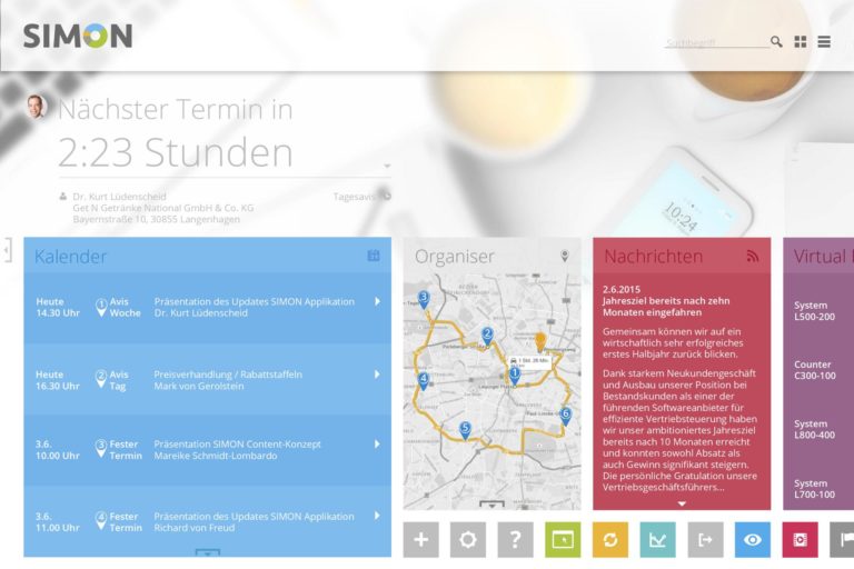 Außendiensttool Dashbord News